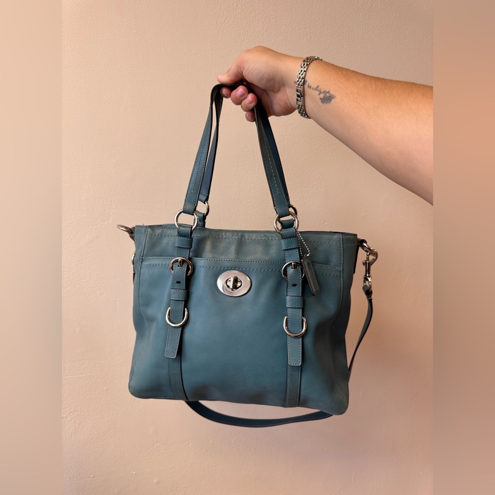 Coach Blue Shoulder Bag
